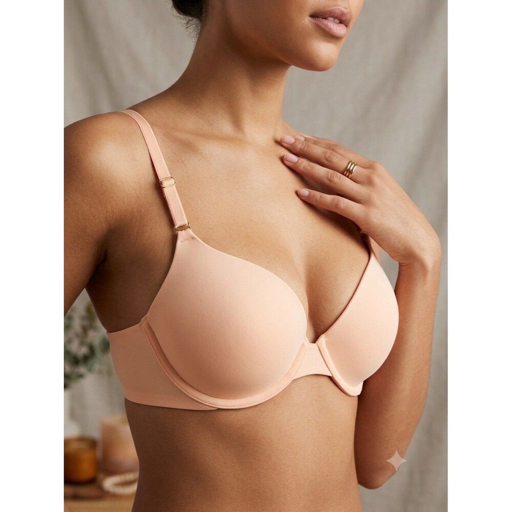 Soma Embraceable Push Up Bra Womens Sz 34DD Pink